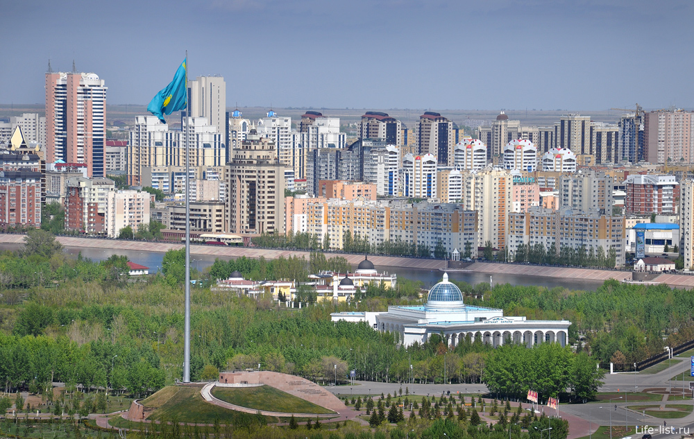 Самый большой флаг казахстана