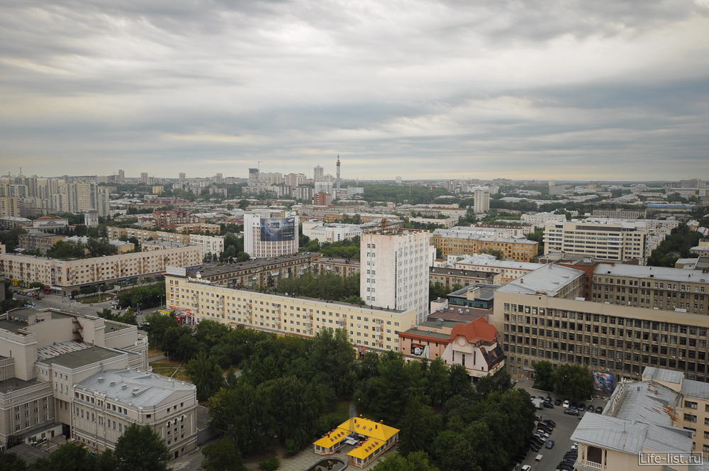 Екатеринбург с высоты центр города