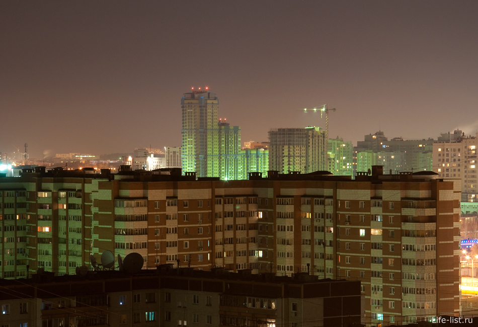 Ночной Екатеринбург. Ботаника