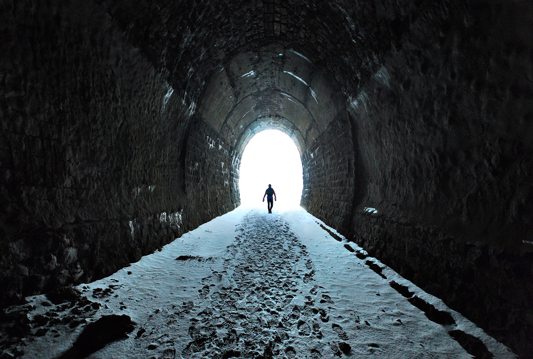 Дидинский тоннель зимой фото