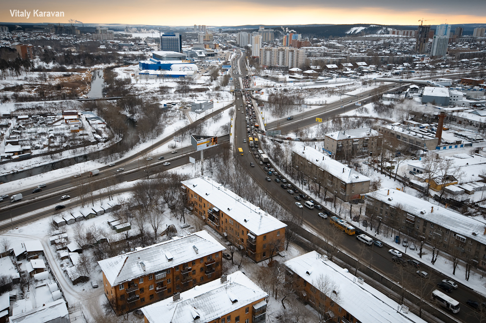  улица Щербакова с высоты Екатеринбург красивое фото Vitaly Karavan