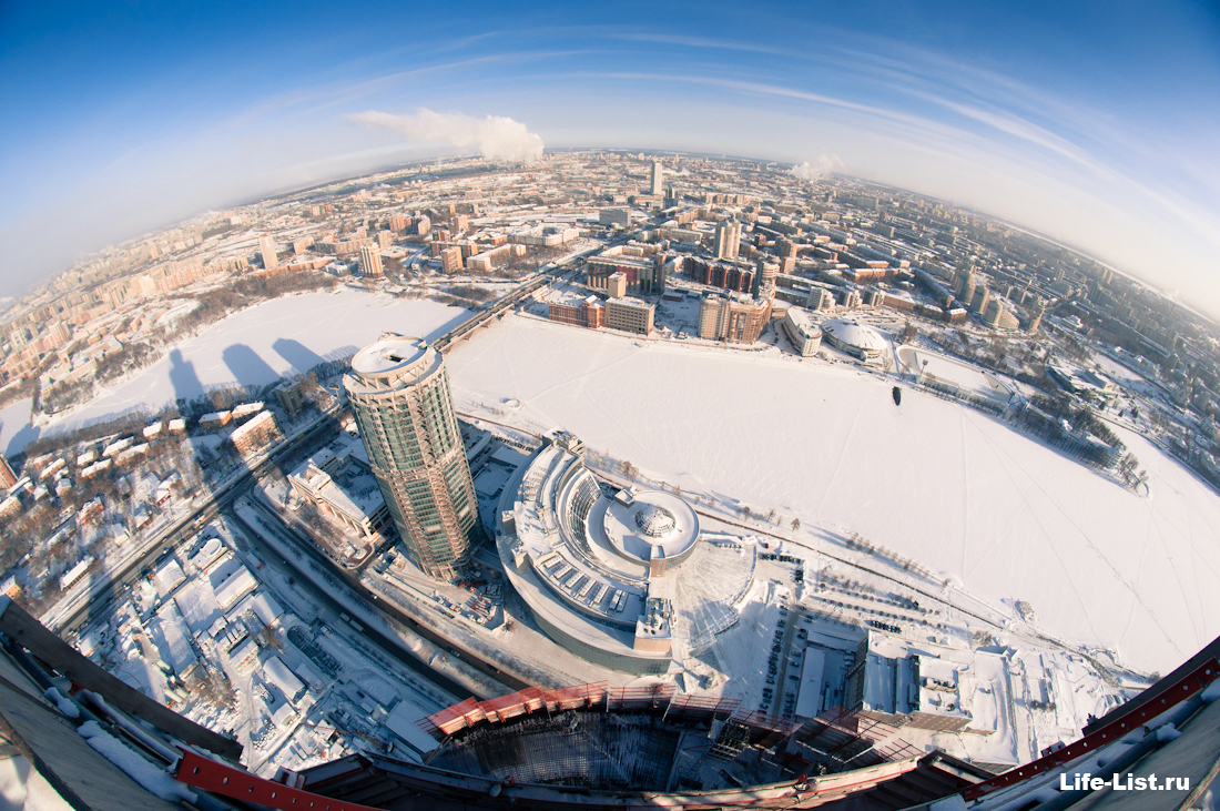 фото с небоскреба башня Исеть в Екатеринбурге