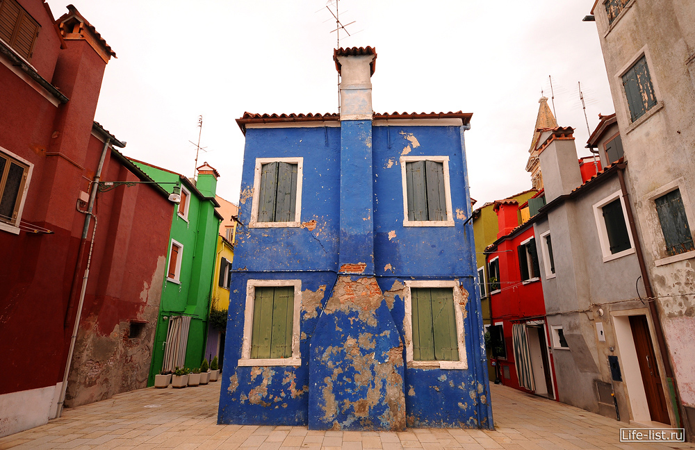 Остров Бурано разноцветные домики фото Виталий Караван