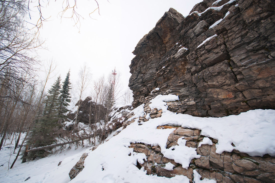 скалы на горе Караульная в Первоуральске