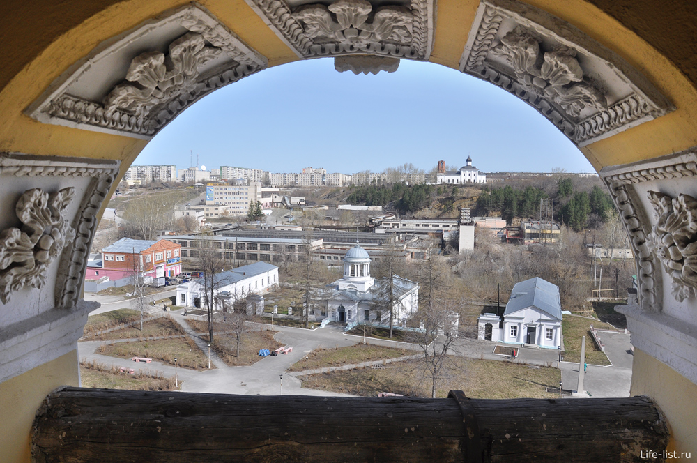 Вид на город с колокольни в Каменске
