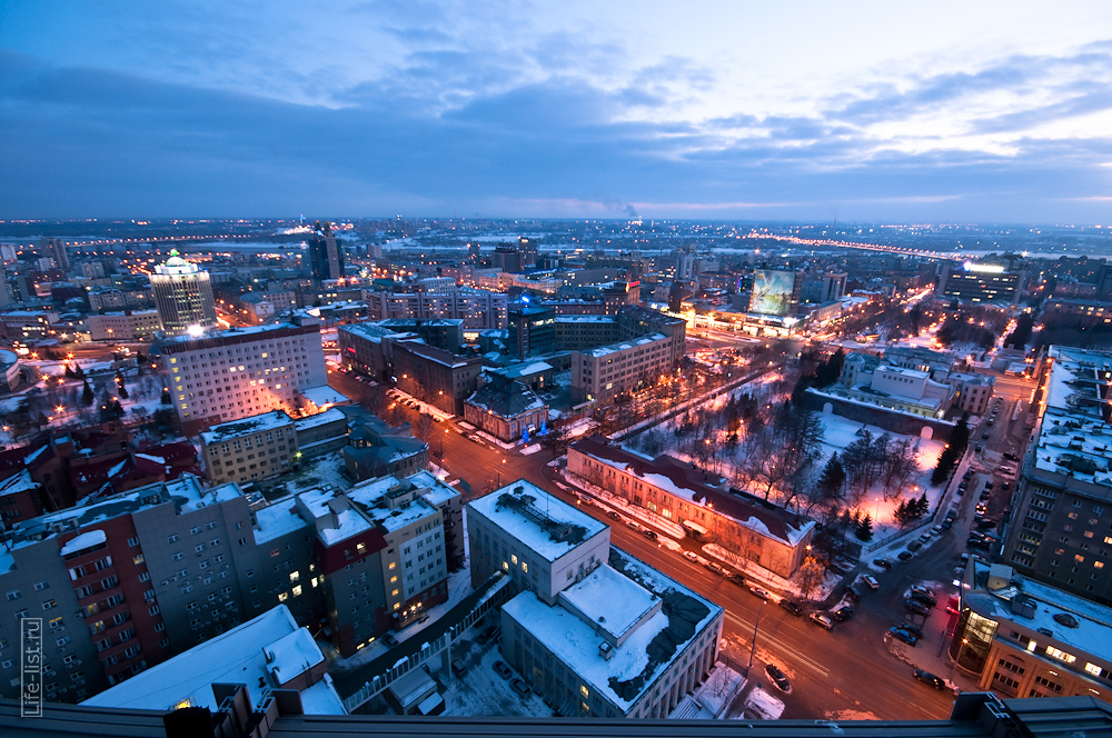 Центральная часть Новосибирска