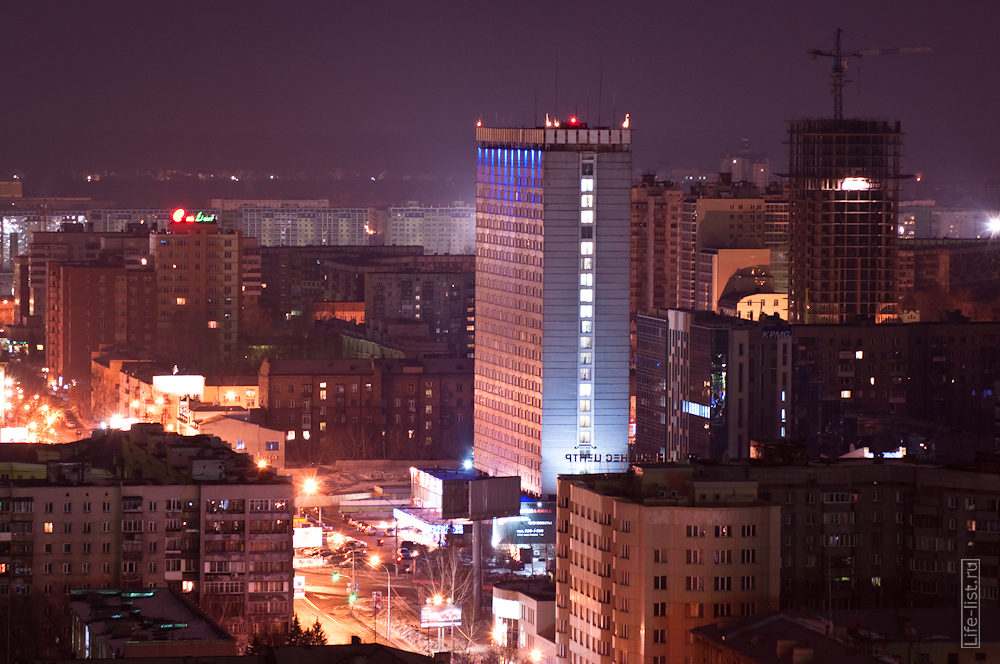 гостиница Новосибирск с высоты