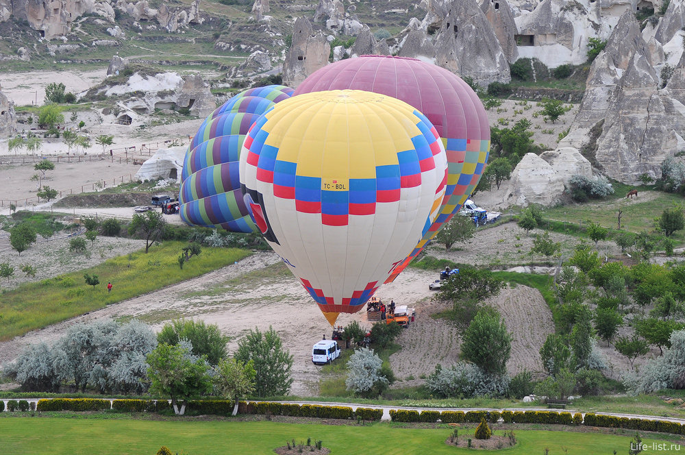 Взлет воздушного шара в Каппадокии