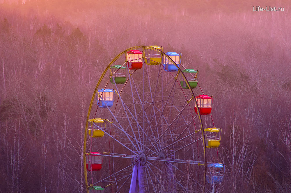 красивое фото колесо обозрения в парке Маяковского фото Виталий Караван
