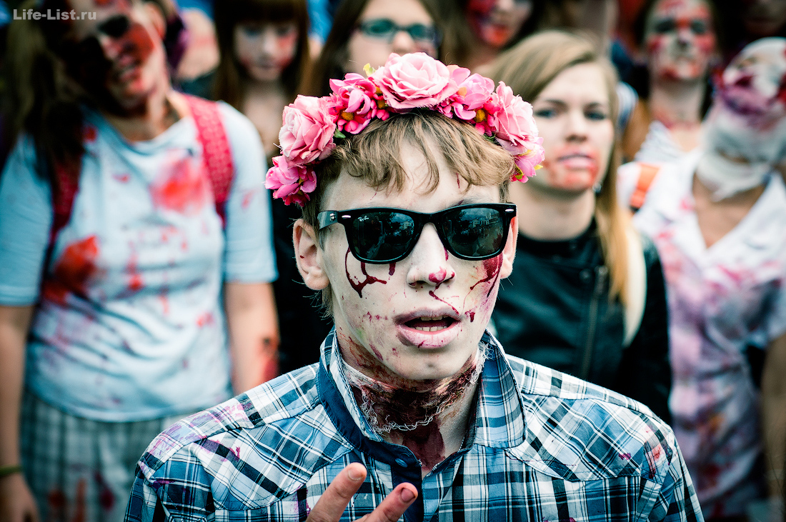 парад зомби в Екатеринбурге zombie_mob2015 фотограф Виталий Караван