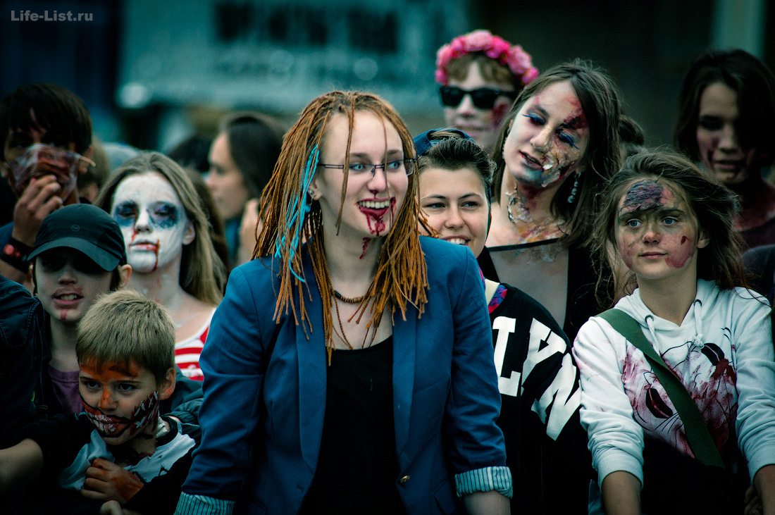 флешмоб зомби моб Екатеринбург zombie mob 2015