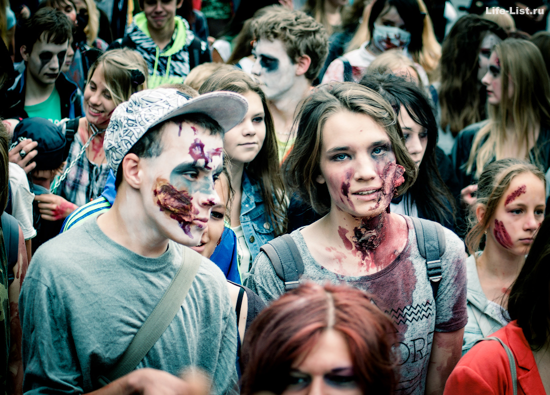 флешмоб зомби моб zombie mob 2015