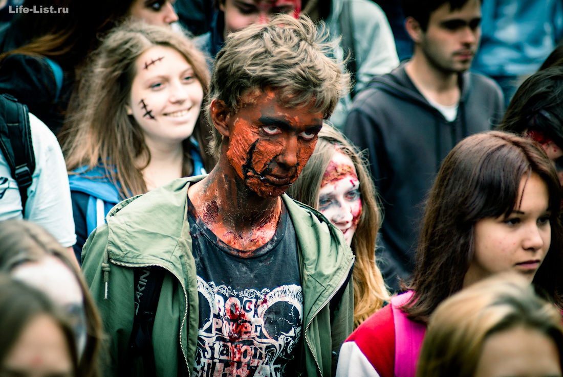 флешмоб зомби моб Екатеринбург zombie mob 2015